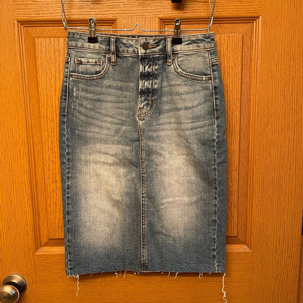 Hidden Jean Skirt